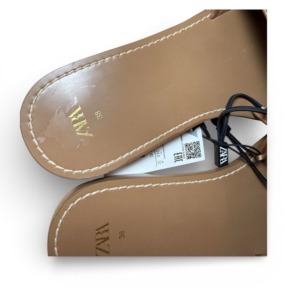 Zara Brown Slide Women’s Sandals - EU Size 38 - Picture 7 of 11